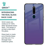 Indigo Pastel Glass Case For Oppo F11 Pro