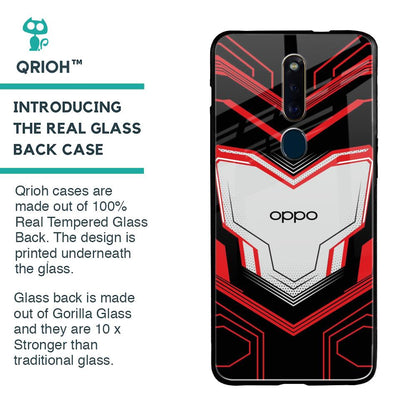Quantum Suit Glass Case For Oppo F11 Pro