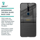 Grey Metallic Glass Case For Oppo F11 Pro