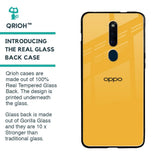 Fluorescent Yellow Glass case for Oppo F11 Pro