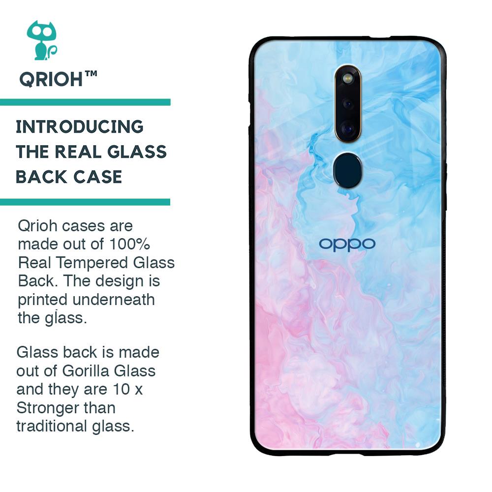 Mixed Watercolor Glass Case for Oppo F11 Pro
