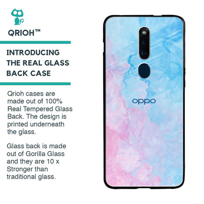 Mixed Watercolor Glass Case for Oppo F11 Pro