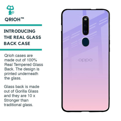Lavender Gradient Glass Case for Oppo F11 Pro