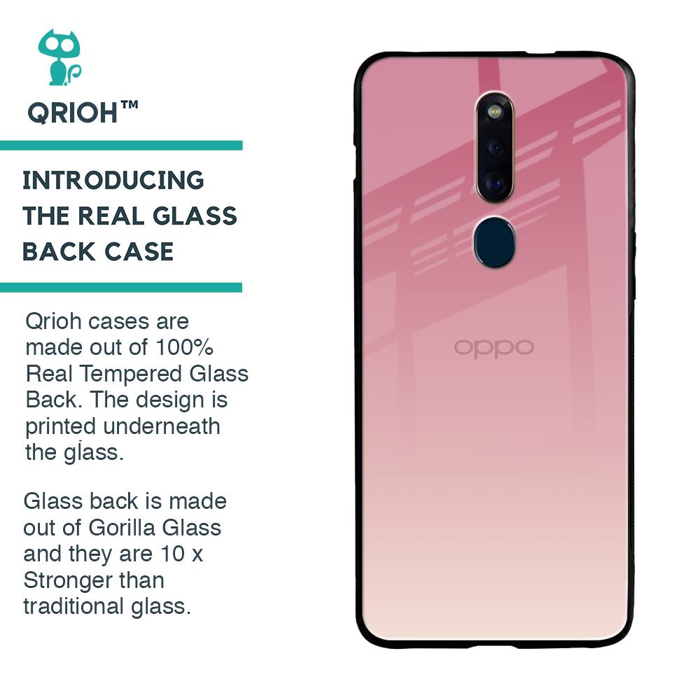 Blooming Pink Glass Case for Oppo F11 Pro