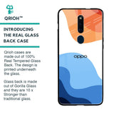 Wavy Color Pattern Glass Case for Oppo F11 Pro