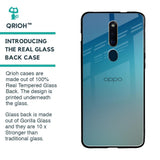 Sea Theme Gradient Glass Case for Oppo F11 Pro