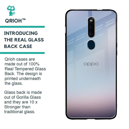 Light Sky Texture Glass Case for Oppo F11 Pro