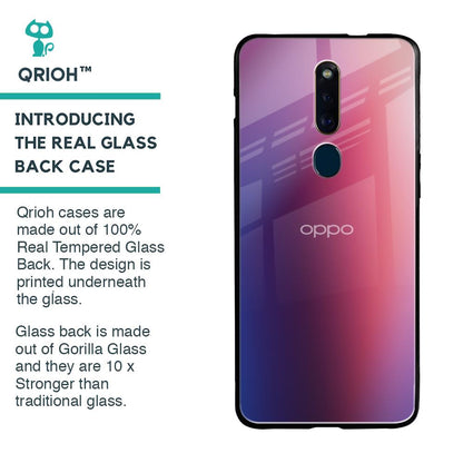 Multi Shaded Gradient Glass Case for Oppo F11 Pro