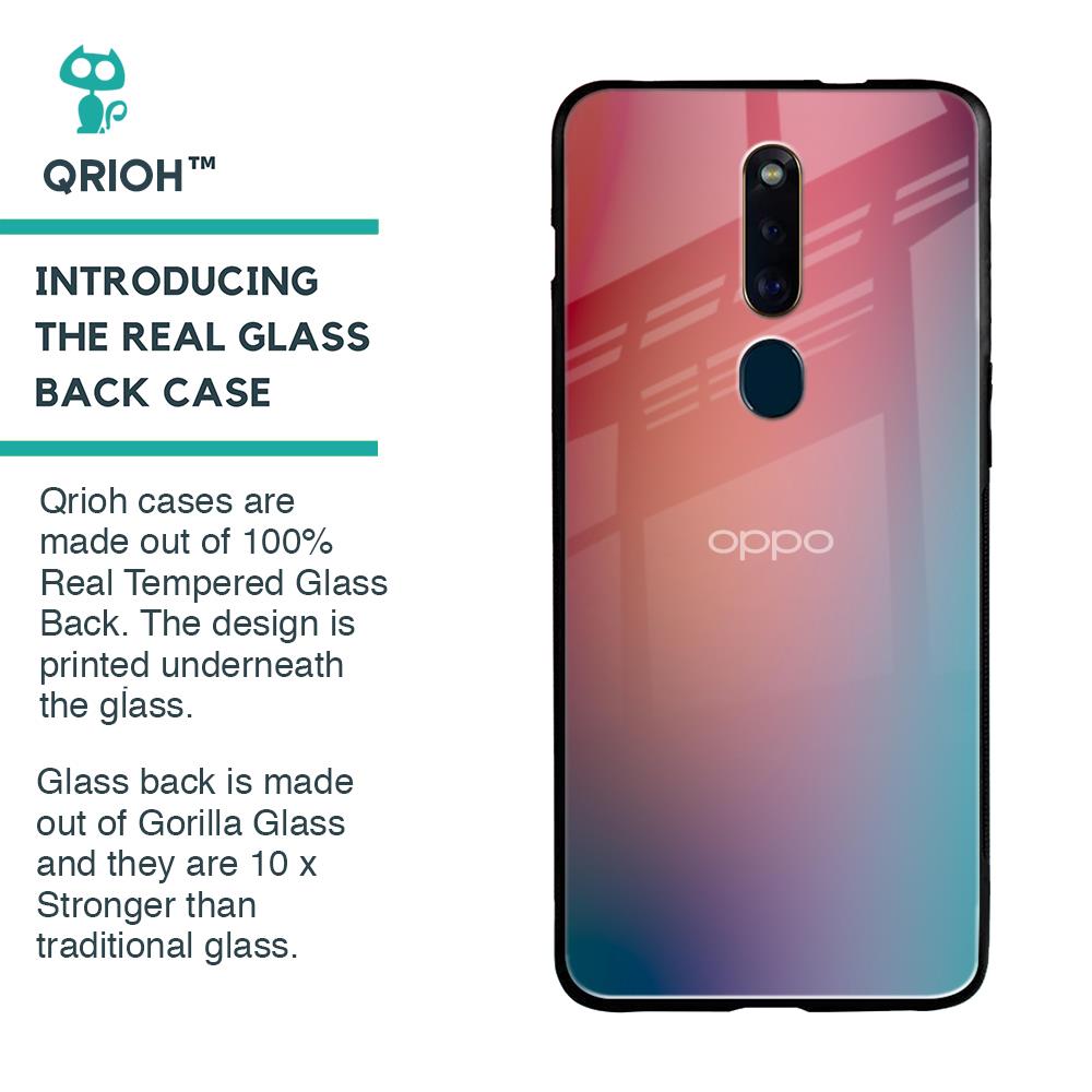Dusty Multi Gradient Glass Case for Oppo F11 Pro
