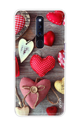 Valentine Hearts Oppo F11 Pro Back Cover