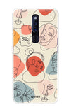 Abstract Faces Oppo F11 Pro Back Cover