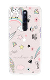 Unicorn Doodle Oppo F11 Pro Back Cover