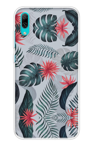 Retro Floral Leaf Huawei Y7 Pro 2019 Back Cover
