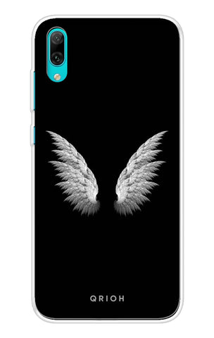 White Angel Wings Huawei Y7 Pro 2019 Back Cover