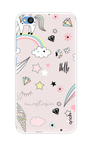 Unicorn Doodle Xiaomi Redmi Go Back Cover