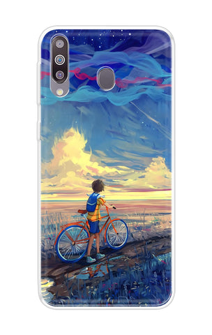Riding Bicycle to Dreamland Samsung Galaxy M30 Back Cover