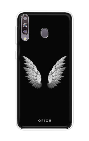 White Angel Wings Samsung Galaxy M30 Back Cover