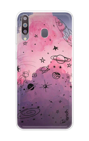 Space Doodles Art Samsung Galaxy M30 Back Cover