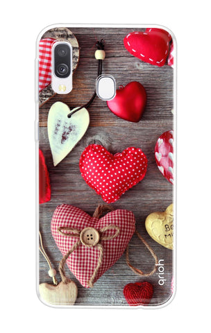 Valentine Hearts Samsung Galaxy A40 Back Cover