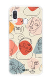 Abstract Faces Samsung Galaxy A40 Back Cover