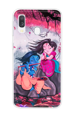 Radha Krishna Art Samsung Galaxy A40 Back Cover