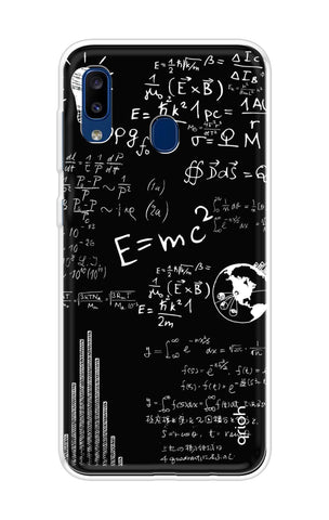 Equation Doodle Samsung Galaxy A20 Back Cover