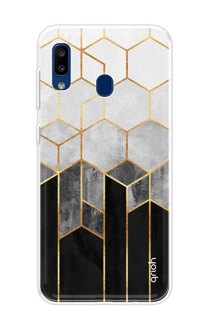 Hexagonal Pattern Samsung Galaxy A20 Back Cover