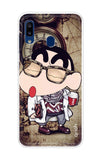 Nerdy Shinchan Samsung Galaxy A20 Back Cover