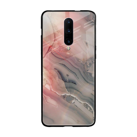 Pink And Grey Marble OnePlus 7 Pro Glass Back Cover Online