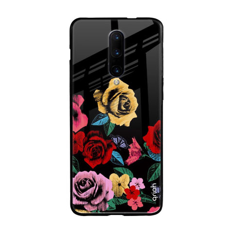 Floral Decorative OnePlus 7 Pro Glass Back Cover Online