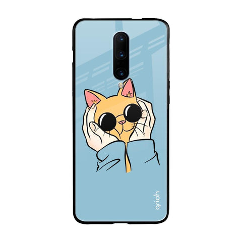 Adorable Cute Kitty OnePlus 7 Pro Glass Back Cover Online
