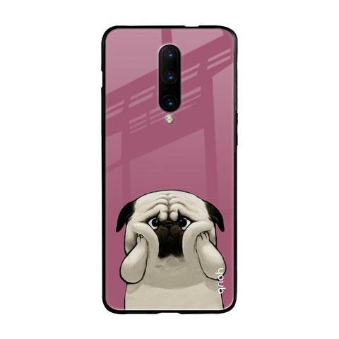 Funny Pug Face OnePlus 7 Pro Glass Back Cover Online