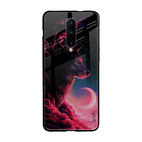 Moon Wolf OnePlus 7 Pro Glass Back Cover Online