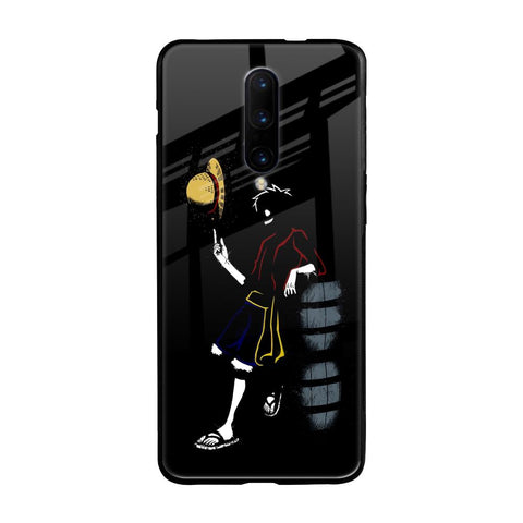 Luffy Line Art OnePlus 7 Pro Glass Back Cover Online