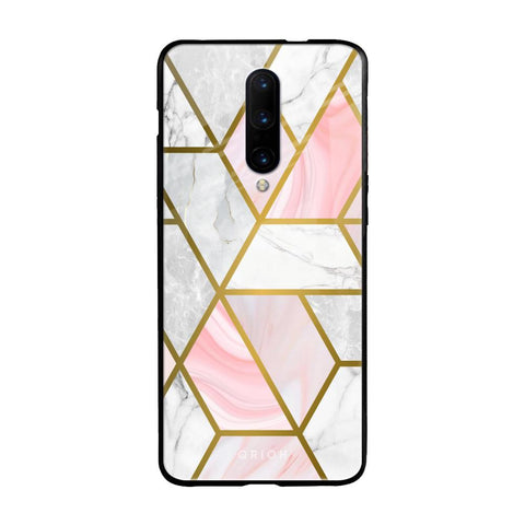 Geometrical Marble OnePlus 7 Pro Glass Back Cover Online