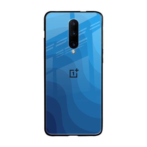 Blue Wave Abstract OnePlus 7 Pro Glass Back Cover Online