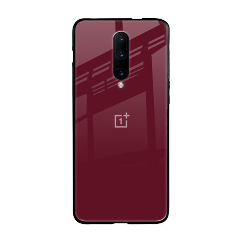 Classic Burgundy OnePlus 7 Pro Glass Back Cover Online