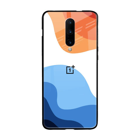 Wavy Color Pattern OnePlus 7 Pro Glass Back Cover Online