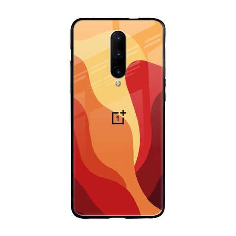 Magma Color Pattern OnePlus 7 Pro Glass Back Cover Online