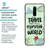 Travel Stamps Glass Case for OnePlus 7 Pro