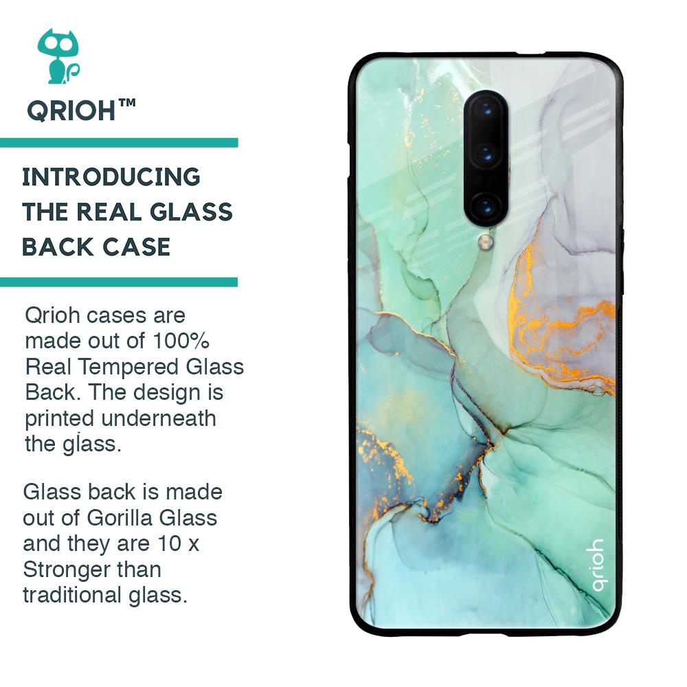 Green Marble Glass case for OnePlus 7 Pro