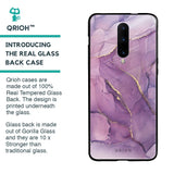 Purple Gold Marble Glass Case for OnePlus 7 Pro