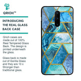 Turquoise Geometrical Marble Glass Case for OnePlus 7 Pro