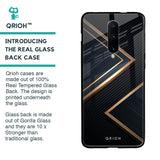 Sleek Golden & Navy Glass Case for OnePlus 7 Pro