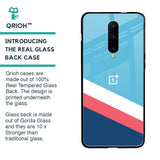 Pink & White Stripes Glass Case For OnePlus 7 Pro