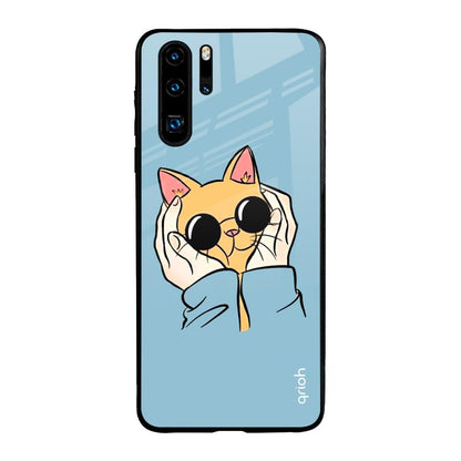 Adorable Cute Kitty Huawei P30 Pro Glass Back Cover Online