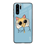 Adorable Cute Kitty Huawei P30 Pro Glass Back Cover Online