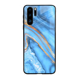 Vibrant Blue Marble Huawei P30 Pro Glass Back Cover Online