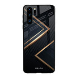 Sleek Golden & Navy Huawei P30 Pro Glass Back Cover Online