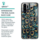 Peacock Feathers Glass case for Huawei P30 Pro